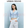 UR2025春季新款女裝法式荷葉邊系帶V領(lǐng)長(zhǎng)袖T恤UYY450018 曬單實(shí)拍圖