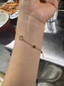 中國黃金（CHINA GOLD）足金四葉草黃金手鏈女款轉運珠手飾情人情人節生日禮物送女朋友 四葉草手鏈 約2.6g  刻字/代寫(xiě)賀卡 曬單實(shí)拍圖