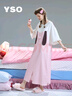 YSO【邦尼兔系列】睡衣女夏連體可愛(ài)甜美兔耳朵家居服套裝 L  淺粉 曬單實(shí)拍圖