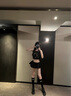 紅蜻蜓樂福鞋女春秋時(shí)尚復(fù)古英倫風(fēng)百搭系帶JK小皮鞋女WBB34418黑色36 曬單實(shí)拍圖