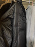 妖精的口袋90%白鴨絨長款連帽羽絨服女2025年秋冬寬松加厚保暖面包服 時尚黑色 M 常規(guī) 曬單實拍圖