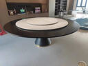 旋轉伸縮巖板餐桌帶轉盤(pán)可變大圓桌現代簡(jiǎn)約可擴徑變形餐桌椅組合 全巖板1.35米變1.9米【三層】 曬單實(shí)拍圖