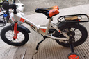 永久（FOREVER）兒童自行車(chē)男女款小孩單車(chē)可折疊腳踏車(chē)4-6-8-10歲輔助輪14寸橙色 曬單實(shí)拍圖