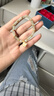 中國黃金（CHINA GOLD）四葉草黃金手鏈女士足金和田玉手串教師節禮物送女老師老婆生日 京速達-足金細閃四葉草和田玉手串 曬單實(shí)拍圖