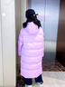 雪中飛兒童羽絨服2025女童加長(cháng)款加厚冬裝北方戶(hù)外運動(dòng)版型保暖羽絨外套 藕荷紫 150 曬單實(shí)拍圖