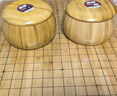 得力（deli）五子棋圍棋象棋楠竹套裝仿玉棋子楠竹雙面棋盤(pán)棋罐高檔親朋送禮盒 曬單實(shí)拍圖
