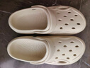 名創(chuàng)優(yōu)品（MINISO）洞洞鞋男士夏季外穿防滑厚底eva踩屎感涼鞋防臭海邊沙灘包頭拖鞋 曬單實(shí)拍圖