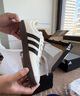 adidas T頭鞋 VL COURT復(fù)古板鞋德訓(xùn)鞋男女阿迪達斯輕運動 漢玉白/黑色/樹脂黃   42 曬單實拍圖