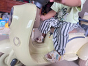 HIMEILI兒童電動摩托車可坐雙人遙控三輪車1-6歲男女孩寶寶可駕駛玩具車 黃色雙驅(qū)+12V9A+軟座+遙控 曬單實拍圖