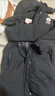 鴨鴨童裝羽絨服2024冬季新款兒童寬松男女中大童中長(cháng)款加厚外套 黑色 150 曬單實(shí)拍圖