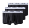 CALVIN KLEIN UNDERWEAR正品CK男士?jì)妊澕兠扌愿衅浇侵醒慕嵌萄澩笟饽锌羁咕屠瞎Y物 998純棉黑+灰+白 3條 M 118-135斤 曬單實(shí)拍圖