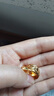 周六福（ZLF）七夕禮物  黃金耳飾女款足金999車花耳釘耳環(huán) 計價 3.64g 曬單實拍圖