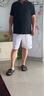 銳克2025足球短褲夏季新款跑步健身運動(dòng)訓練五分褲速干透氣籃球褲黑色L 曬單實(shí)拍圖