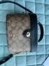 蔻馳（COACH）女包 KAY CROSSBODY 盒子包單肩斜挎手提包七夕情人節(jié)送女生禮物 卡其配黑色78277IMCBI 曬單實(shí)拍圖