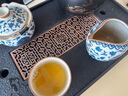 尚言坊茶盤帶排水家用長方形托盤小型干泡臺(tái)小茶臺(tái)簡易仿烏金石茶盤 曬單實(shí)拍圖
