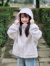 巴拉巴拉女童棉服兒童中大童外套2025新款秋冬裝搖粒絨保暖甜美柔軟衣服萌白色調00411130 曬單實(shí)拍圖