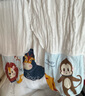 潔麗雅（Grace）A類純棉嬰兒吸汗巾幼兒園3-6歲兒童墊背巾卡通4層紗布隔汗墊5條裝 曬單實拍圖