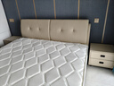 【工廠(chǎng)直營(yíng)】主臥大床雙人床1.8米x2米 臥室皮藝床2025新款真皮床 超纖皮床+泰國乳膠床墊+床頭柜*2 1.8米*2.0米 框架床【顏色可選】 曬單實(shí)拍圖
