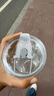 高顏值豎條紋水杯玻璃杯帶蓋帶吸管茶杯家用 豎紋竹節杯 600ml 1只 曬單實(shí)拍圖