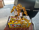正版心奇暴龍戰(zhàn)車5陀螺機甲戰(zhàn)陀玩具兒童恐龍變形機器人4 金色豪華款霸王龍 -可變形 曬單實拍圖