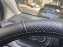 微尚 汽車(chē)方向盤(pán)套真皮保護套吸汗防滑超薄四季把套奔馳寶馬奧迪大眾 曬單實(shí)拍圖