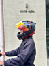 NEVA3C認證DOT認證摩托車(chē)頭盔男電動(dòng)車(chē)全盔雙鏡片機車(chē)安全帽 亮光黑激光紅鏡片+透明防霧鏡片 曬單實(shí)拍圖