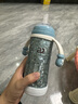 a2兒童保溫杯純鈦ta1保溫奶瓶嬰兒4個月以上超輕全鈦吸管寶寶學(xué)飲杯 藍(lán)色水嘴（贈杯帶+硅膠墊） 300ml 12月+ 曬單實拍圖
