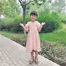 素優(yōu)米（SUYOUMI）女童連衣裙夏季2025新款兒童公主裙小女孩洋氣裙子中大童夏裝紗裙 泡泡袖連衣裙 50 建議身高40cm左右 曬單實(shí)拍圖