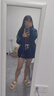 范思藍(lán)恩學(xué)院運(yùn)動感衛(wèi)衣套裝女2025秋裝新款立領(lǐng)短外套百褶半身裙 藏青色衛(wèi)衣 S 曬單實(shí)拍圖
