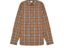 BURBERRY博柏利巴寶莉新款男運動(dòng)潮流棕色秋冬襯衫80842951 棕色 M 曬單實(shí)拍圖