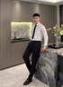 皮爾卡丹（pierre cardin）秋冬厚款高彈男士休閑褲中年男新款直筒商務(wù)西褲免燙抗皺長(cháng)褲 藏青 厚款 33 【腰圍2尺6】 曬單實(shí)拍圖