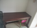 零樹(shù)全實(shí)木進(jìn)口橡膠木電腦桌辦公桌簡(jiǎn)約學(xué)習桌 胡桃色 1.2m SZ-07 曬單實(shí)拍圖