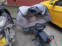浪漫美西電動(dòng)車(chē)擋風(fēng)被冬季親子兒童加絨加厚防水防風(fēng)罩電瓶摩托車(chē)2024新款 米圍巾狗【立體把套】125側翼 曬單實(shí)拍圖