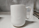 國濤骨瓷純白色馬克杯訂制LOGO酒店杯子印字賓館白瓷杯茶杯水杯麥片杯 O把馬克杯 曬單實(shí)拍圖