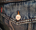 Levi's李維斯冬季女士復(fù)古巴恩風(fēng)翻領(lǐng)水洗時(shí)尚潮流牛仔夾克外套 藍(lán)色 S 曬單實(shí)拍圖