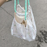 柒肆花新款印花可愛(ài)兔子單肩包女學(xué)生韓版帆布包卡通大容量手拎包通勤包 綠色兔子高品版 包包無(wú)掛飾 曬單實(shí)拍圖