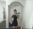 李寧（LI-NING）泳衣女士分體式兩件套游泳衣溫泉顯瘦游泳裝備 0921 黑灰 L 曬單實拍圖
