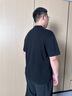 胖哥哥大碼男裝POLO衫加肥加大夏季透氣短袖商務(wù)休閑翻領(lǐng)男士上衣 確實黑 3XL (190-210) 曬單實拍圖