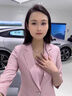 皮爾卡丹夏季新款職業(yè)薄款小西裝外套女氣質(zhì)西服套裝美容院前臺工作服正裝 黑色[單件西裝] 4XL 曬單實(shí)拍圖