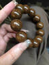 CORTIFELY品牌金絲檀手串男女款沉水老料檀香木楠木佛珠念珠盤玩文玩保財(cái)運(yùn) 20mm/12顆金絲楠 曬單實(shí)拍圖