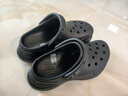 卡駱馳（crocs）小鯨魚(yú)檀健次同款洞洞鞋女鞋涼鞋拖鞋厚底涼拖 206302-001 W6 曬單實(shí)拍圖