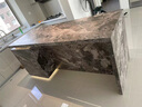 群儒承瑜齊平中島臺餐桌一體家用廚房倒臺帶水槽高級西廚奢石巖板中導(dǎo)吧臺 1.6米總長奢石巖板中島吧臺一體 曬單實(shí)拍圖