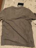 與狼共舞【含桑蠶絲】7A抗菌短袖T恤男2025夏季新款男裝圓領(lǐng)休閑上衣6031 淺灰005 M (170) 曬單實(shí)拍圖