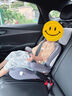 爸爸超人papahero兒童安全座椅增高墊3歲-12歲汽車(chē)用大童寶寶車(chē)載坐墊便攜式 灰色 曬單實(shí)拍圖