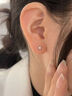 逐青999足銀四角芒星耳釘男女純銀氣質(zhì)迷你耳骨釘養耳洞免摘星星耳環(huán) 999足銀四角芒星耳釘 單只 4mm 曬單實(shí)拍圖