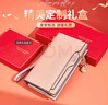 蔻一 Cnoles 女士錢包長款真牛皮多功能零錢包女式多卡位拉鏈?zhǔn)帜冒畲笕萘垮X夾生日禮物送女友老婆實(shí)用禮盒裝 粉色 曬單實(shí)拍圖