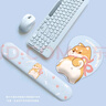 栢啟歆 護腕鼠標墊ins日系柴犬可愛(ài)屁股手腕墊鍵盤(pán)托手托辦公桌墊高顏值小清新立體3d橡膠腕托軟墊男女生 護腕鼠標墊+鍵盤(pán)手托套裝【柴犬】 曬單實(shí)拍圖