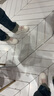 他她棉花糖厚底板鞋女鞋輕便透氣增高小白鞋女DWBX7CM4 米白/粉 36 曬單實(shí)拍圖