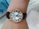 天梭（TISSOT）【官方授權店】 瑞士手表 新款卡森臻我系列1853石英小美人女表 白盤棕帶 T122.210.36.033.00 曬單實拍圖