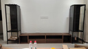 宜家（IKEA）RUDSTA魯德斯塔儲物柜客廳展示柜玻璃柜手辦墻角收納柜 煤黑色42x37x155cm 曬單實(shí)拍圖